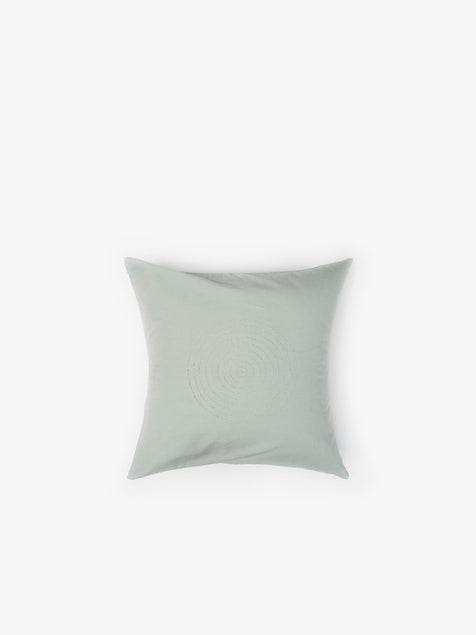 Hand Embroidered Sashiko Cushion Cover - Mint